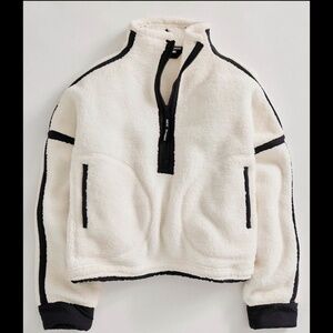 NWOT Free People Movement Mountain High Half Zip White MSRP$98